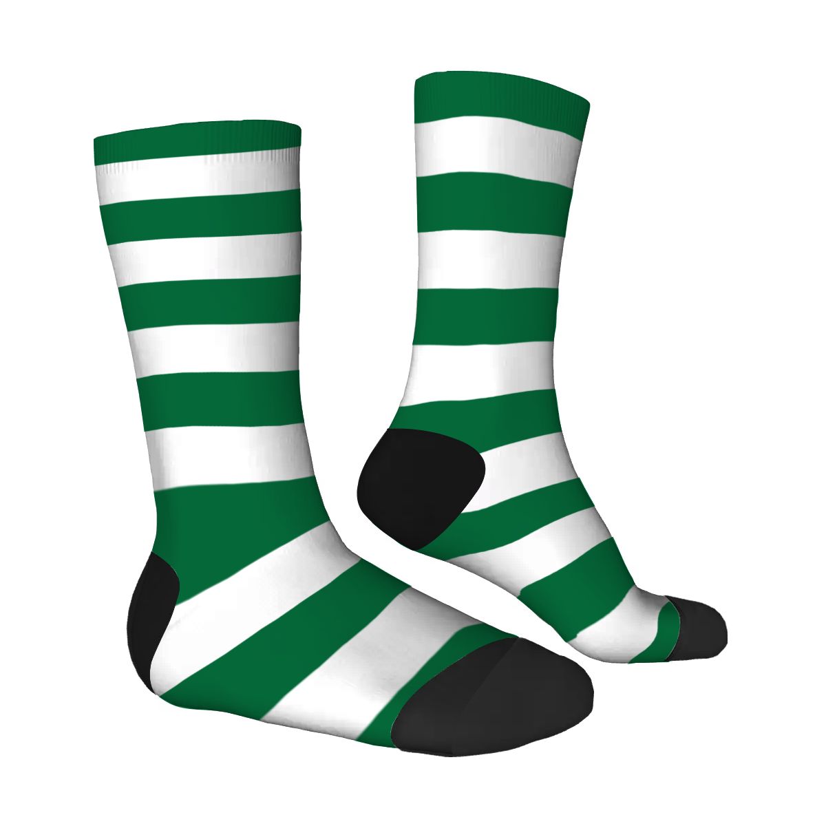Green and White Stripes