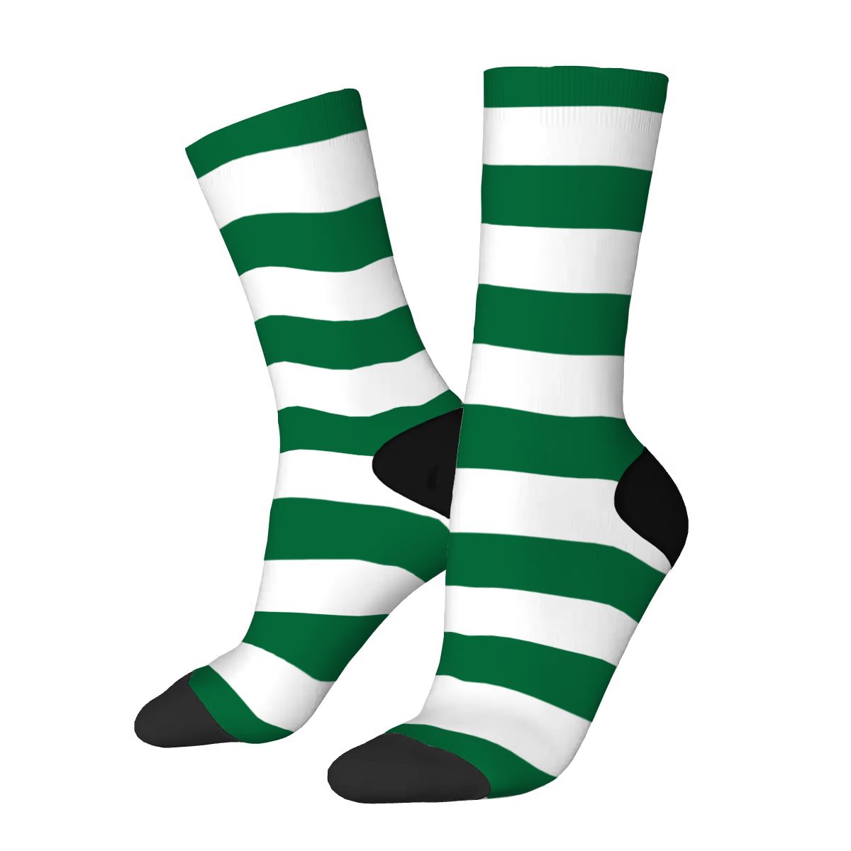 Green and White Stripes